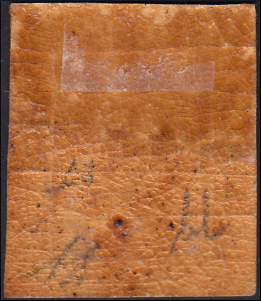 1859 - 1/2 orange grain I table paper of Palermo retouching n. 19 new with intact rubber (1)