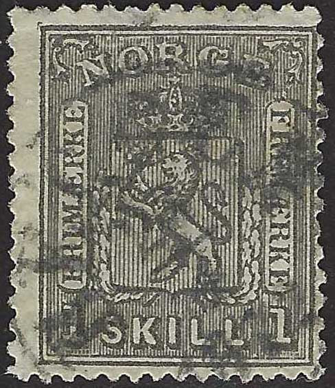 ECG113 - 1867/68 - Stemma con Leone rampante, 1s. nero usato (11)