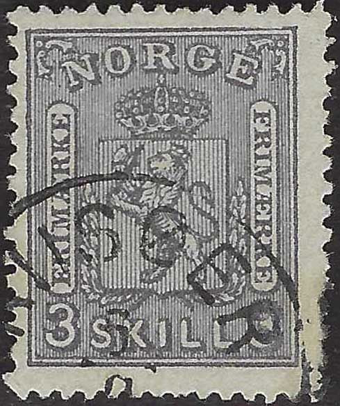 ECG116 - 1867/68 - Stemma con Leone rampante, 3s. violetto usato (13)