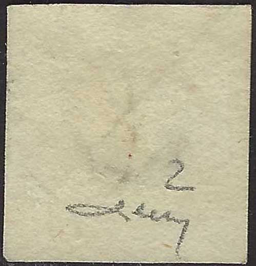 EC132 - 1852 - Effigie di Guglielmo III, 10c. rosa carminio usato (2)