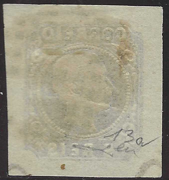 PV60_429 - 1859 - II Ausgabe II Typ 15 Soldi azurblau gebraucht mit österreichischem Stempel (32)