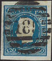 PV60_429 - 1859 - 2nd issue 2nd type 15 soldi blue used with Austrian postmark (32)