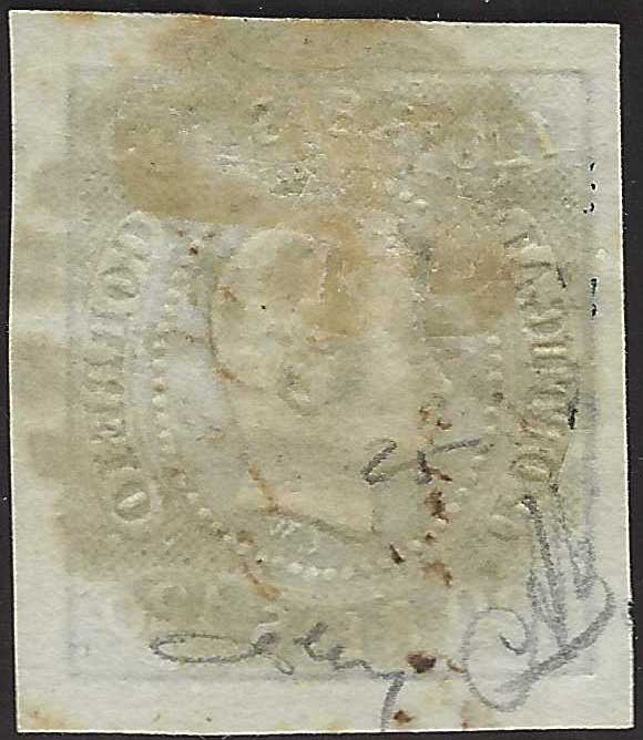 PV60_429 - 1859 - 2nd issue 2nd type 15 soldi blue used with Austrian postmark (32)
