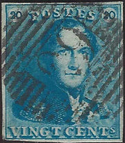 PV60_429 - 1859 - II Ausgabe II Typ 15 Soldi azurblau gebraucht mit österreichischem Stempel (32)