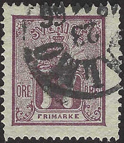 ECG200 - 1862/72 - Stemma, 17 öre violetto usato (13)