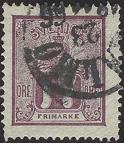 ECG200 - 1862/72 - Stemma, 17 öre violetto usato (13)