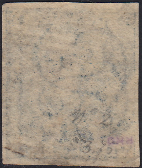 ECG24 - 1849 - Leopoldo I, Wasserzeichen "L.L.", 1. Ausgabe, die zwei verwendeten Werte (Y&T 1, 2)