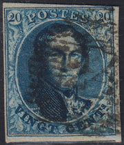 PV60_429 - 1859 - 2nd issue 2nd type 15 soldi blue used with Austrian postmark (32)