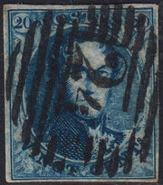 PV60_429 - 1859 - 2nd issue 2nd type 15 soldi blue used with Austrian postmark (32)