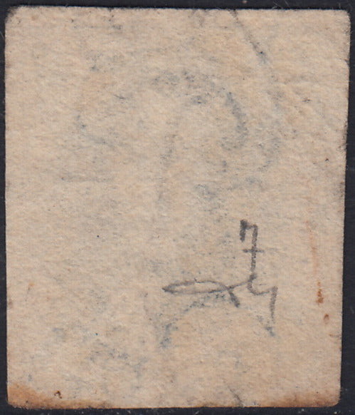 PV60_429 - 1859 - 2nd issue 2nd type 15 soldi blue used with Austrian postmark (32)