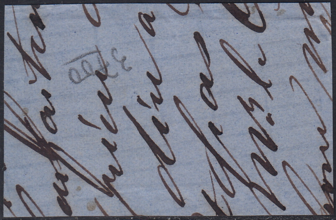 ECG247 - 1865 - Leopoldo I c. 40 rosa carminio coppia orizzontale usata su frammento (20)