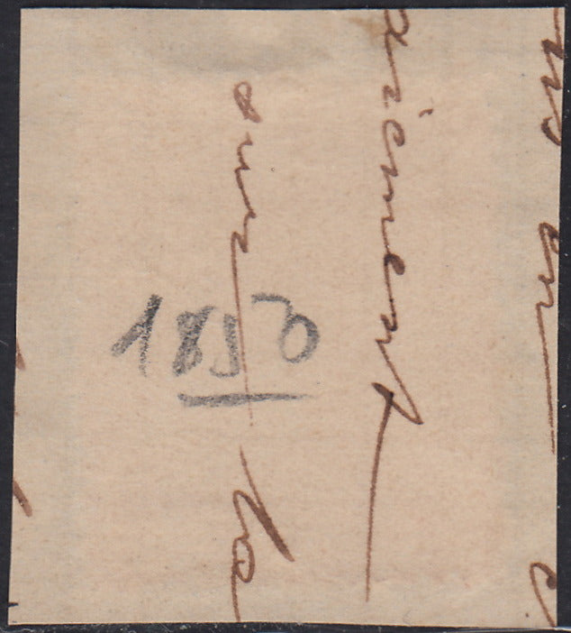 ECG248 - 1865 - Leopoldo I c. 40 rosa carminio usato su frammento (20)