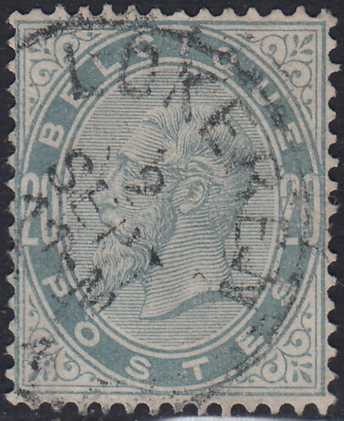 PV60_429 - 1859 - 2nd issue 2nd type 15 soldi blue used with Austrian postmark (32)