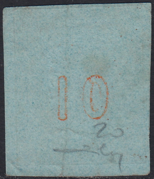 ECG70 - 1861 - Hermes, 2l. Bistro, dünnes Papier, Pariser Druck, gebraucht (2c)