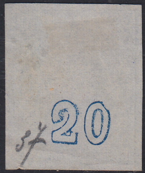 ECG70 - 1861 - Hermes, 2l. Bistro, dünnes Papier, Pariser Druck, gebraucht (2c)