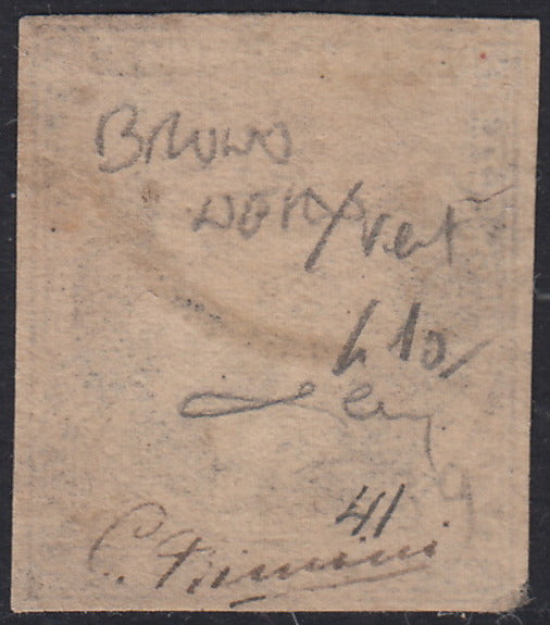 ECG323 - 1876/77 - Hermes, 30l. bruno nero, tiratura di Atene su carta crema, usato (Yvert 41a)