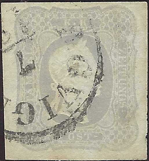 PV60_429 - 1859 - II Ausgabe II Typ 15 Soldi azurblau gebraucht mit österreichischem Stempel (32)