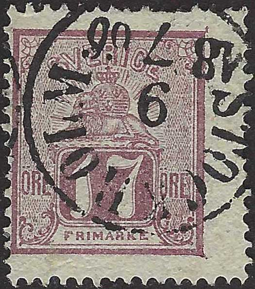 ECG401 - 1862/72 - Stemma, 17 öre violetto usato (13)