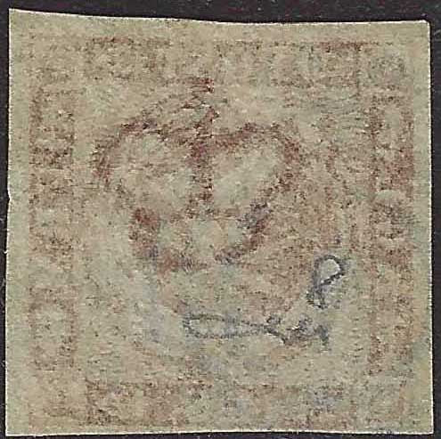 PV60_429 - 1859 - 2nd issue 2nd type 15 soldi blue used with Austrian postmark (32)
