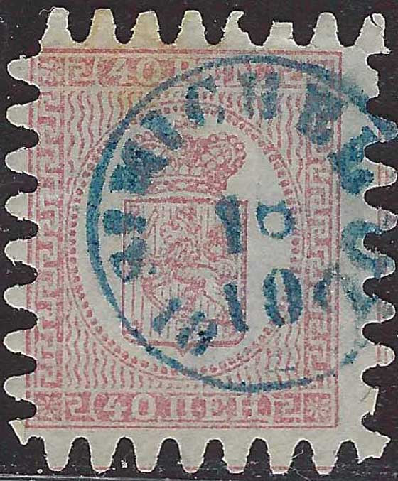 PV60_429 - 1859 - 2nd issue 2nd type 15 soldi blue used with Austrian postmark (32)