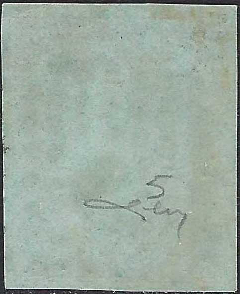 PV60_429 - 1859 - 2nd issue 2nd type 15 soldi blue used with Austrian postmark (32)