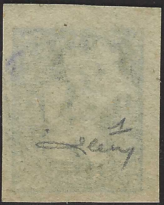 PV60_429 - 1859 - 2nd issue 2nd type 15 soldi blue used with Austrian postmark (32)