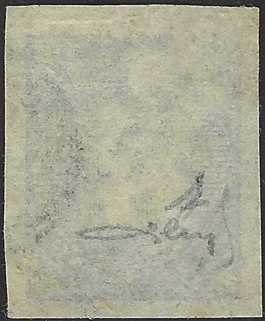 PV60_429 - 1859 - 2nd issue 2nd type 15 soldi blue used with Austrian postmark (32)