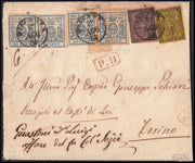ES2585_15 - 1855 - II issue c.25 brown red on letter from Piacenza to Bologna May 1856 (8)