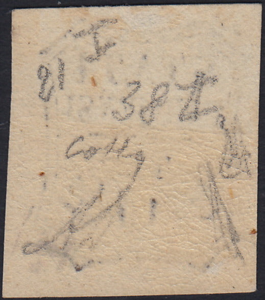 ES2585_13 - 1859 - Stati Parmensi e cifra in un ottagono a linee curve, c. 10 bruno nuovo con gomma (14)