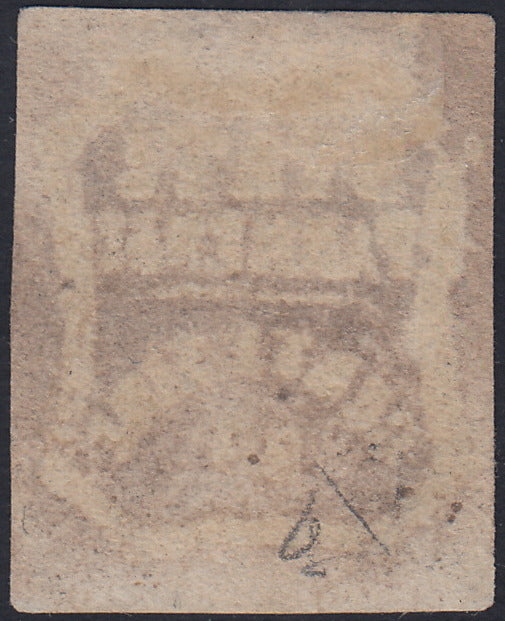 1859 - STATES OF PARME and value in an octagon with curved lines, c. 10 new brown with intact rubber (14).