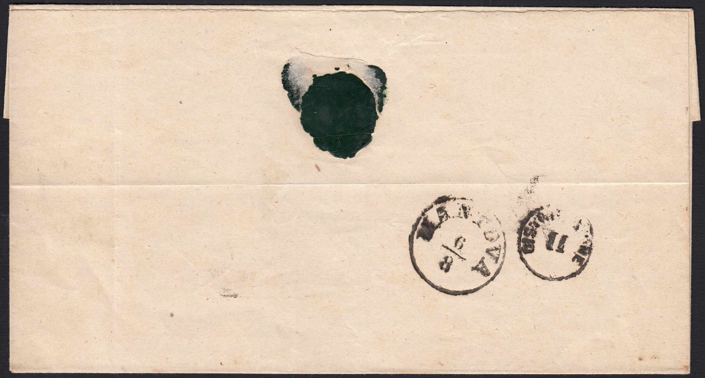 ES25-95 -1863 - Lettera spedita da Bozzolo per Mantova 5/8/63 affrancata con IV emisisone c.10 bistro + Litografico II tipo c. 15 azzurro (14E + 13)