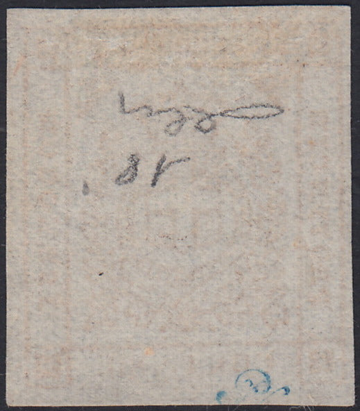 ES2609_12 - 1859 - Scudo di Savoia sormontato da corona Reale, c. 80 bistro arancio nuovo senza gomma (18)