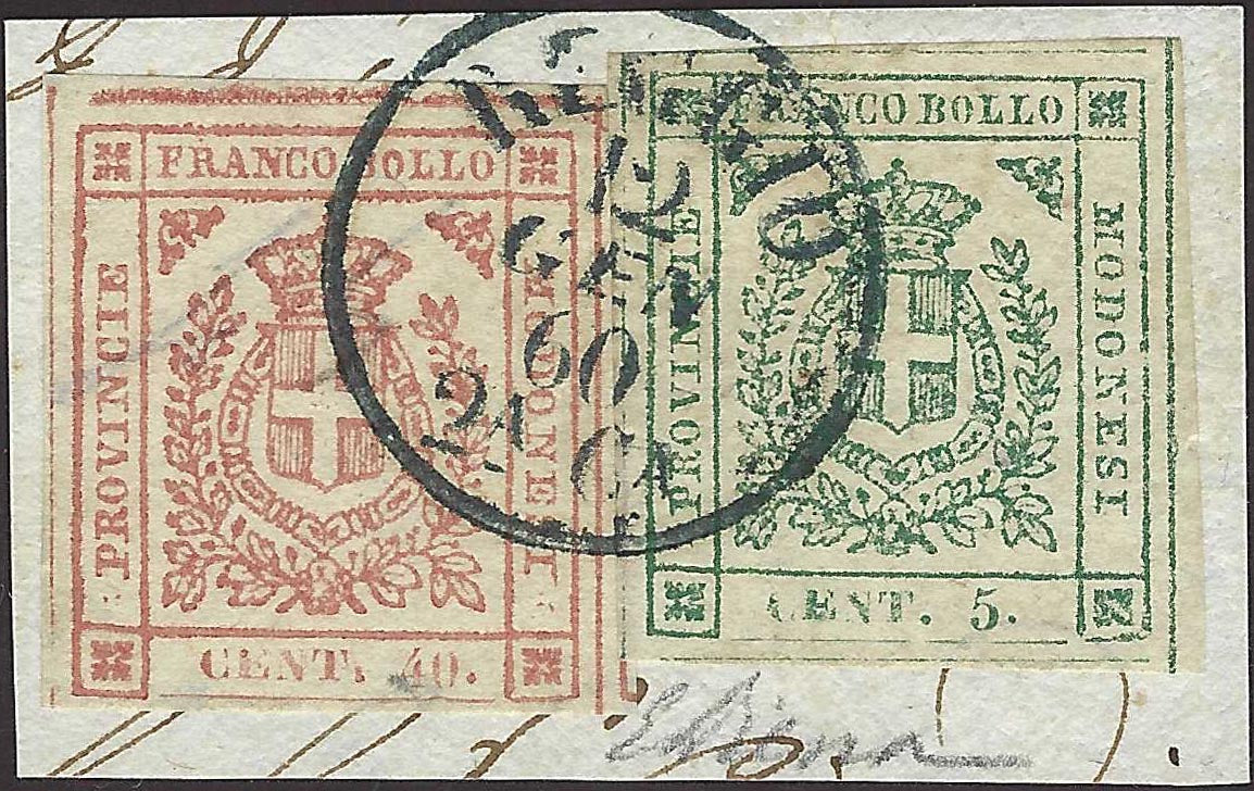 Lot 156 - Modena newspapers, 10c grey mint with intact gum (G4a)