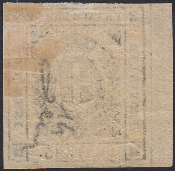 ES2609_9 - 1859 - Scudo di Savoia sormontato da corona Reale, c. 15 grigio nuovo con gomma (14)