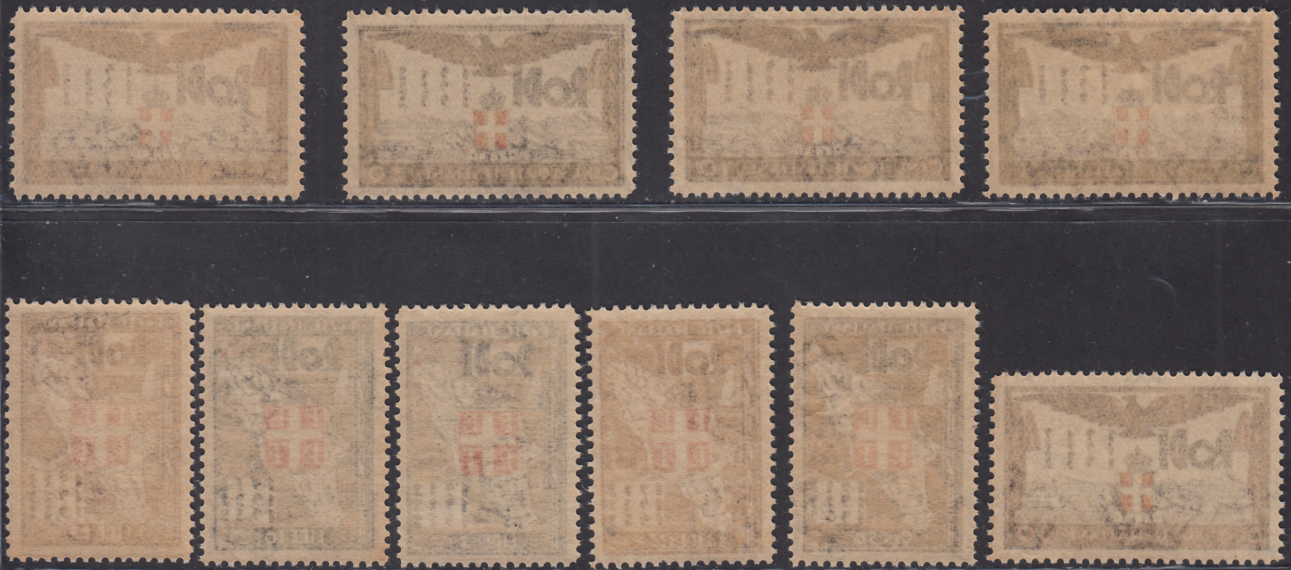 Egeo25 - 1932 - Italian Colonies, Aegean, general issues, Twentieth Anniversary of the Occupation and tenth anniversary of the Fascist Revolution, complete series of 10 new intact values ​​(65/74) 