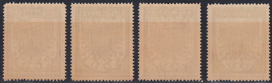 Egeo28 - 1932 - Ala Stilizzata, serie di quattro valori dentellatura 14 1/4 nuova con gomma integra (30/33)