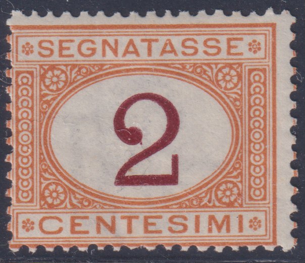 PV1976 - 1862 - Perforated issue c. 10 orange bistro used on small fragment (1g).