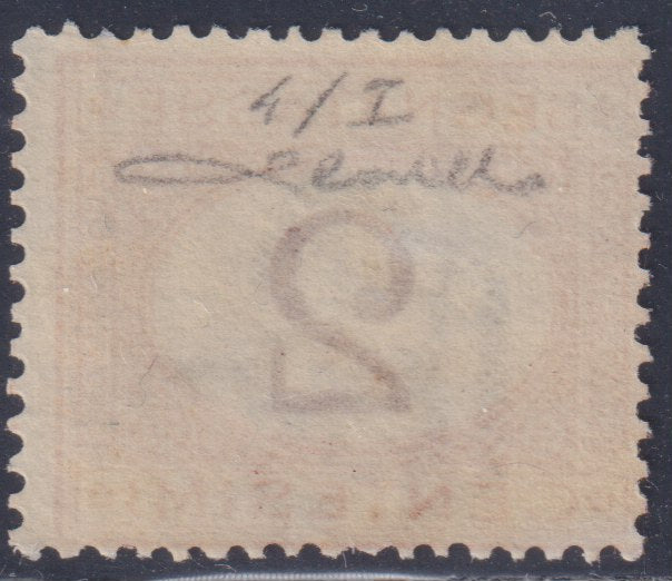 PV1976 - 1862 - Perforated issue c. 10 orange bistro used on small fragment (1g).