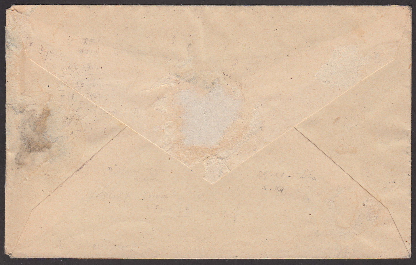 MERSP29 - 1918 - Letter sent by Alglung to Naturns 3/12/18 franked with 2 green heller + 5 dark blue heller + 10 brick red heller all of the II type.