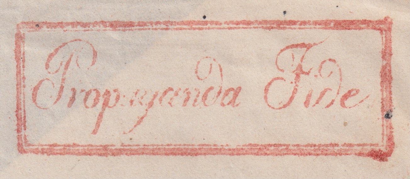 F13_68 1864 - Lettera spedita da Roma per Alessandria d'Egitto 23/4/64 affrancata con b. 2 verde oliva isolato, tariffa Propaganda Fide, UNICA NOTA. (3a)