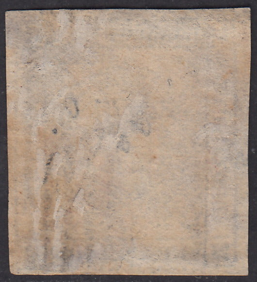 PV715 - 1859 - Scudo di Savoia sormontato da corona reale, c. 20 ardesia violaceo usato ,(15).