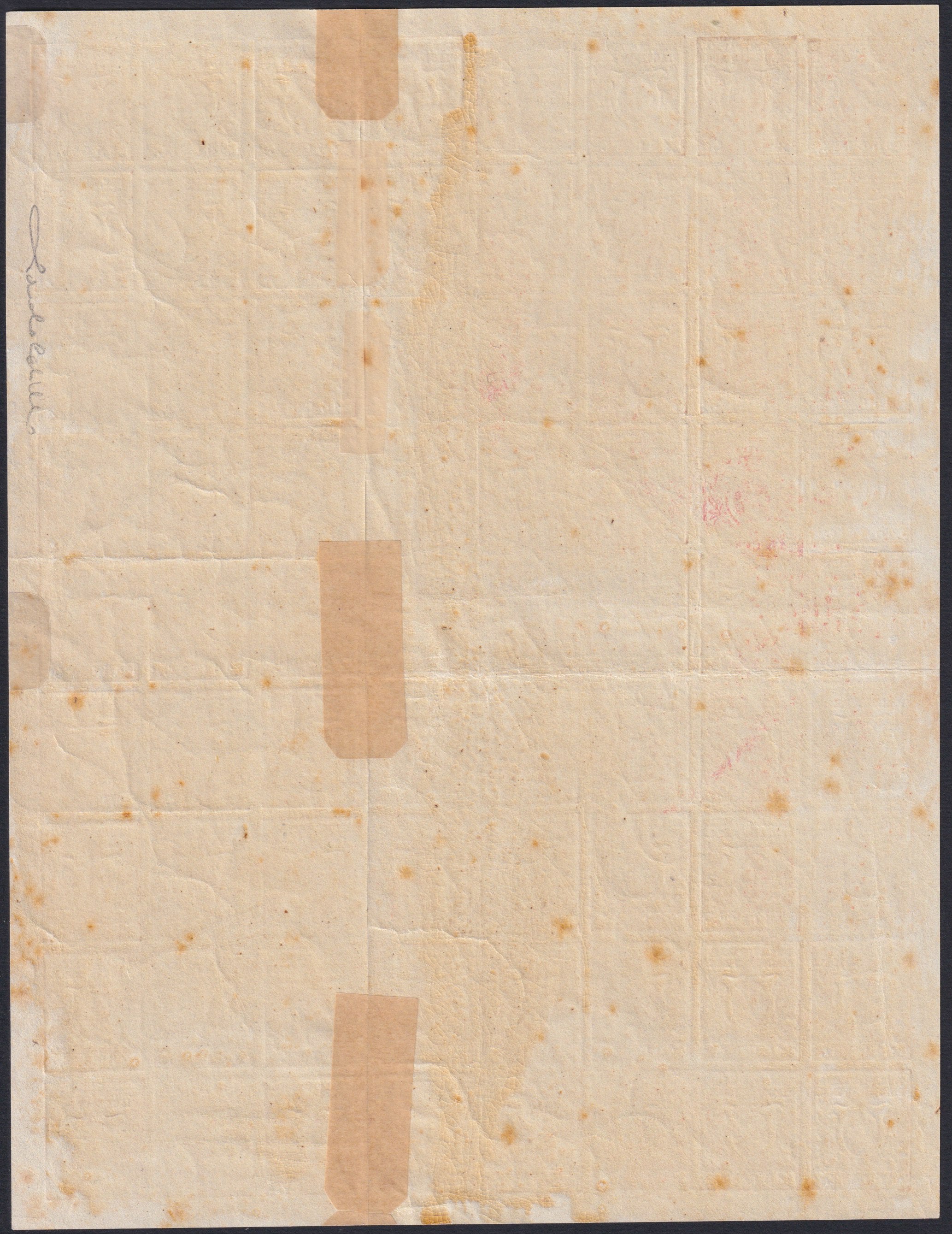 F14-199 - Ducato di 1859 - Parma, III emissione c. 15 vermiglio foglio completo di 72 esemplari nuovo con gomma (9, 9b)