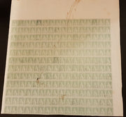 202 - 1852 - Grand Duchy of Tuscany, large part of proof sheet with three complete margins of the 2 crazie light blue stamp (P5)
