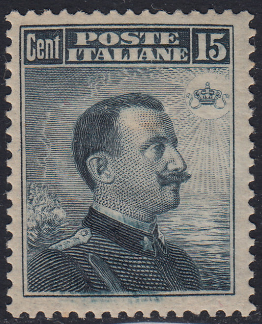 RN184 -1911 - Michetti c. 15 nero del III tipo nuovo gomma integra (96).