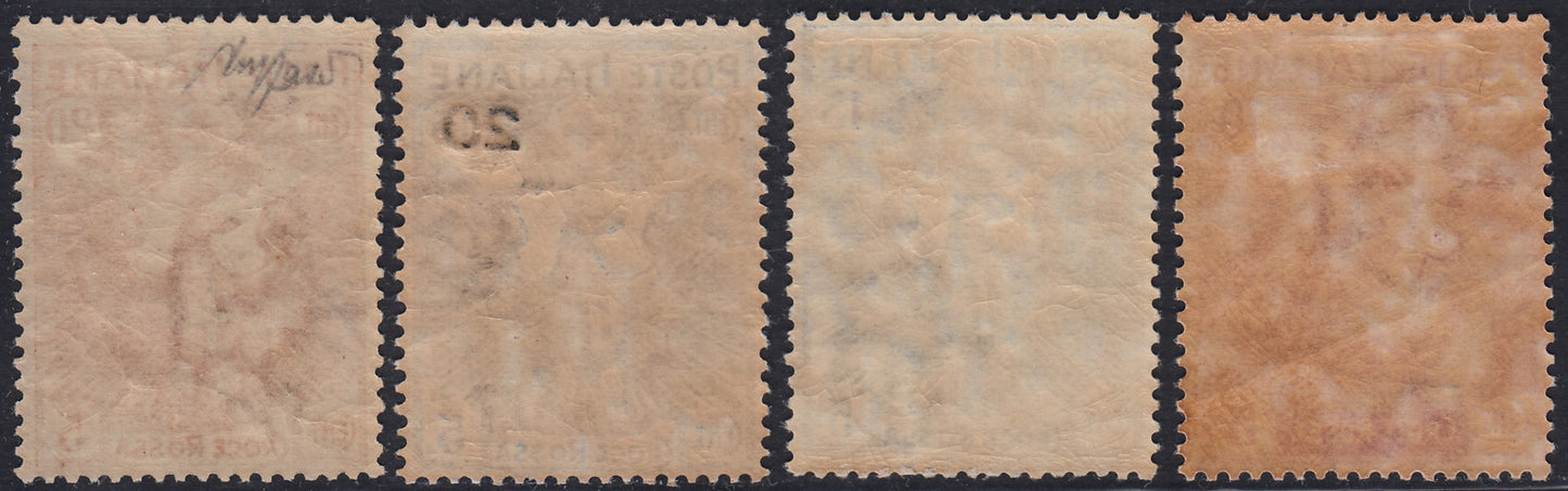 RN190 - 1915/16 - Red Cross complete set of four stamps, new with intact rubber (102/105). 