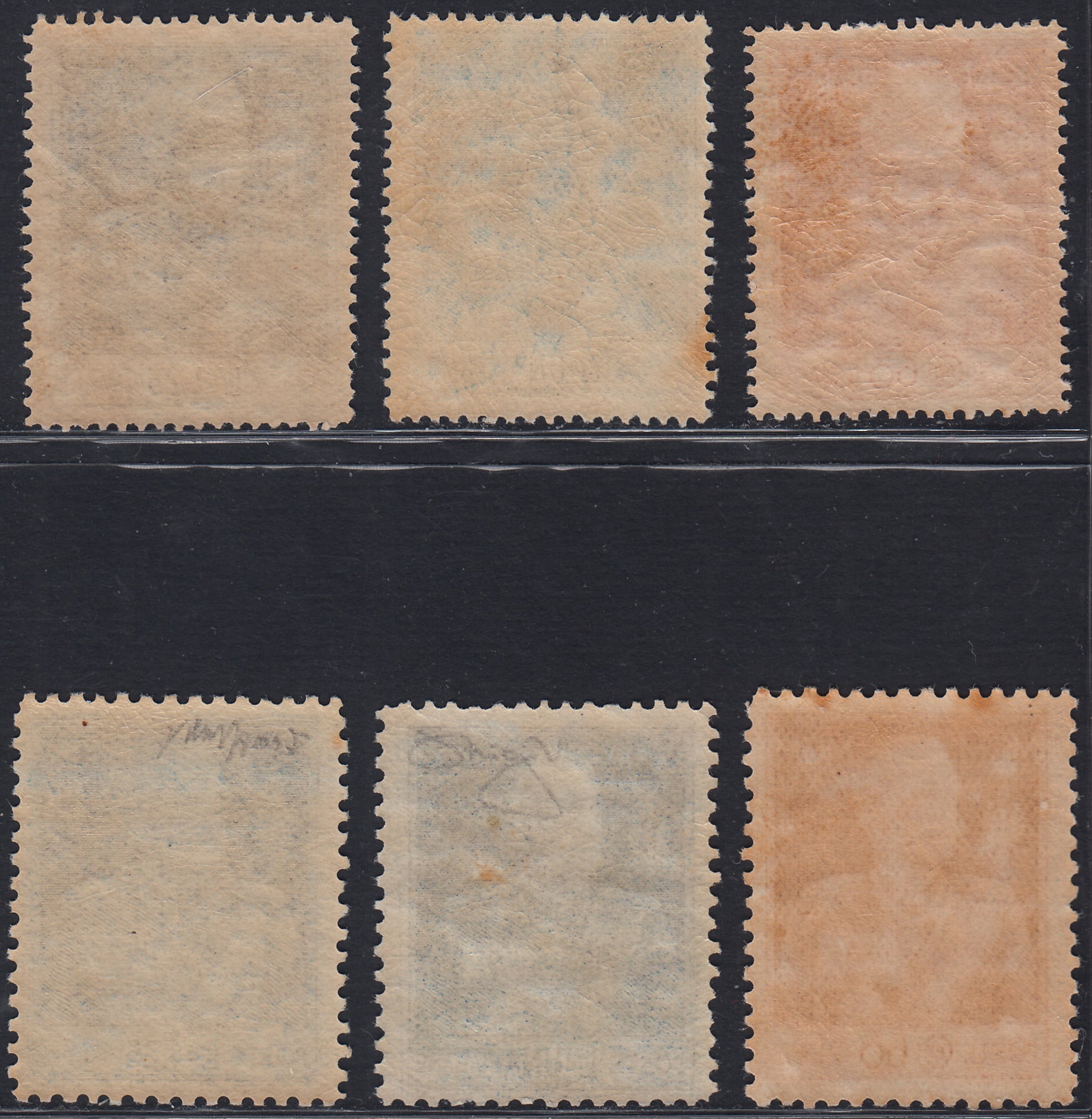 RN214 - 1925/26 - Jubilee of the King, the complete series of three values ​​in the two different perforations, new intact (186/191). 