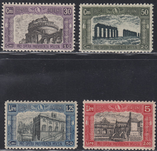 RN222 - 1928 - Militia II issue, complete series of four new intact values ​​(220/223). 