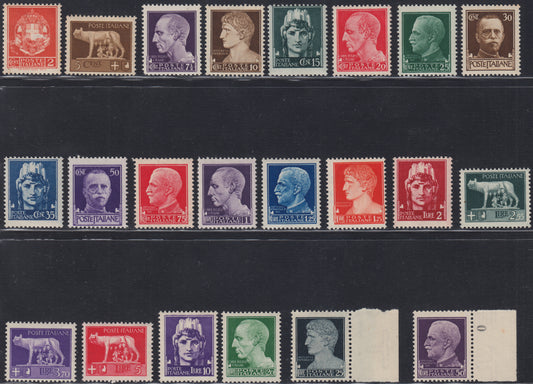 RN230 - 1929 - Imperial Series, complete with 22 new values ​​with intact rubber. (242A/261). 