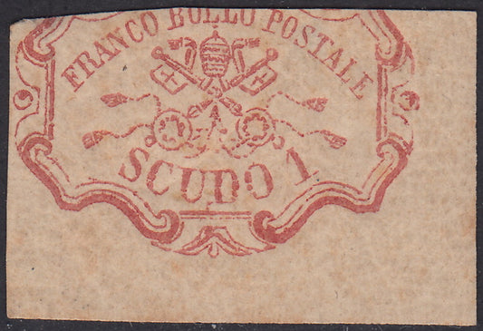 1852 - Papal State I issue 50 used blue baj (10)