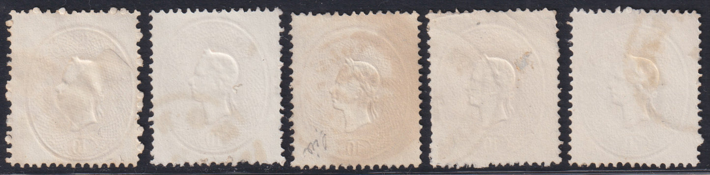 1863 - Lombardo Veneto, IV issue s.15 brown, used (40)